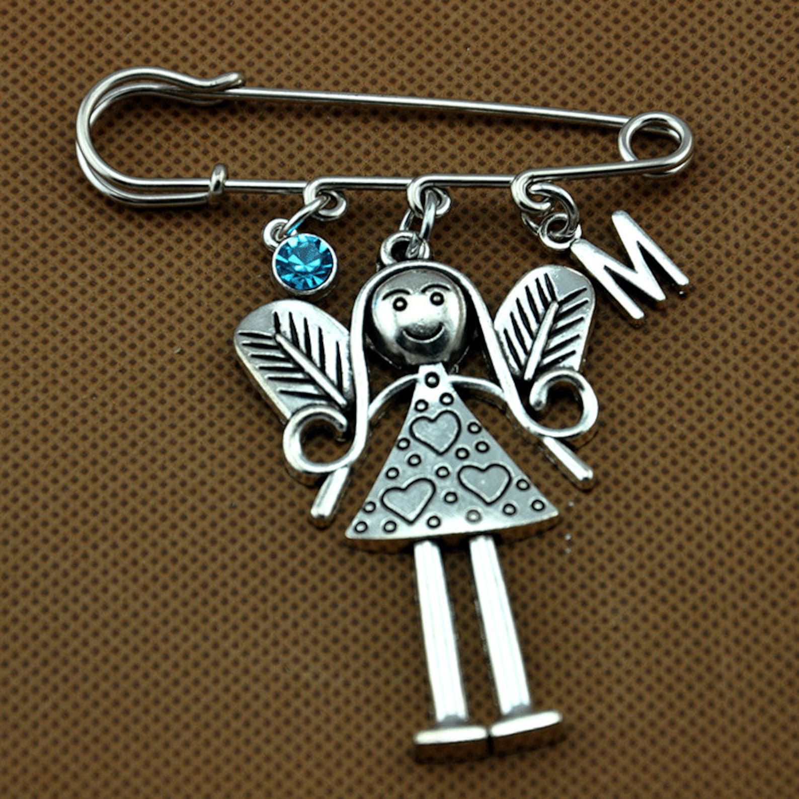 Angel Safety Pins guardian Angel Safety Pins. Angel Charm Etsy