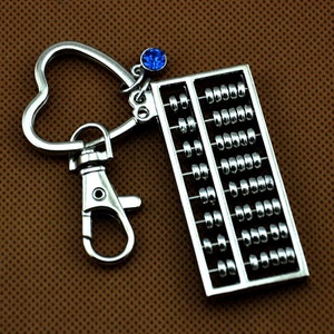 Working Abacus Keychain,Maths Gifts,Math Teacher Gift,Math Geek, Gift for accountant. Gift for bookkeeper. Accountant gift.