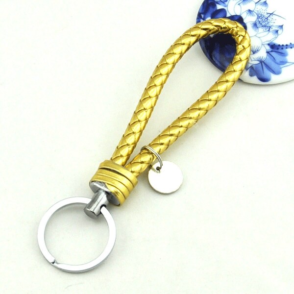 Cute Handmade Leather Hand Braided Keychain Key Fob Key Chain - Etsy