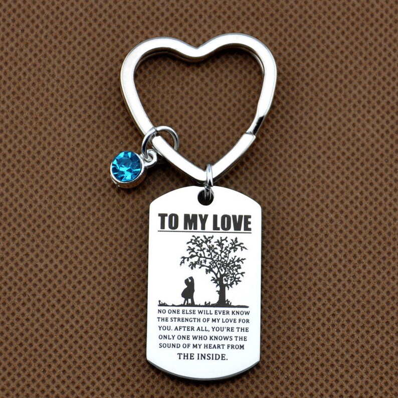 To my love keychain love keychain husband keychainwife | Etsy