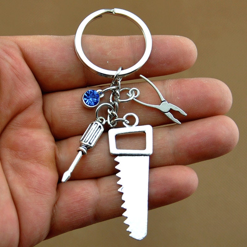 Tools Keychain Dad Keychain Woodworker Keychain Mechanic's Etsy