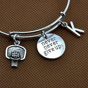 Basketball Bracelet, Basketball Gifts, Basketball Jewelry, Basketball Bangle,Gifts for Basketball,Girls Basketball Gift,Basketball Team Gift