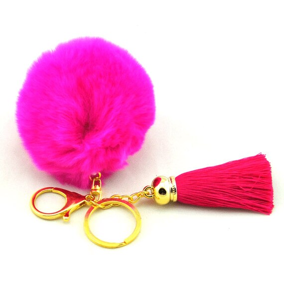 SALE 10pcs Rabbit Fur Pom Bag Charm Fluffy Fur Puff Ball Key Chain US Wholesaler SALE 10pcs Rabbit Fur Pom Bag Charm Fluffy Fur Puff Ball Key Chain US Wholesaler