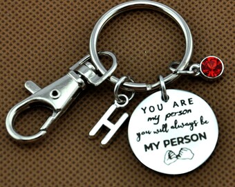Pinky Promise Key chain,You Are My Person Key Ring, Pinkie swear Key Ring,Best Friend Keychain-Greys Anatomy -You're My person