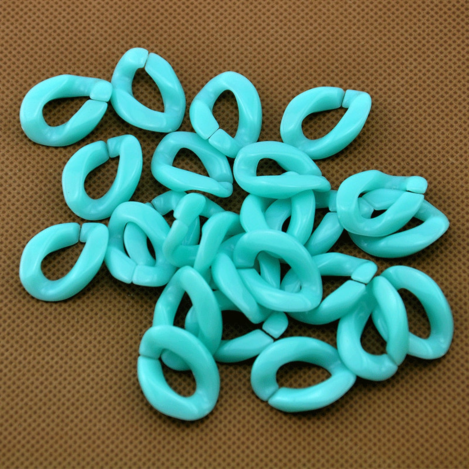 Plastic chain links Assorted color chain links Jewelry open Etsy