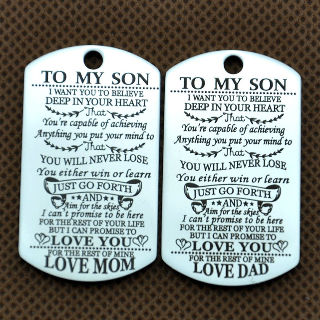 To My Son, I Want You to Believe Deep in Your Heart, Son Gift From Mom ...