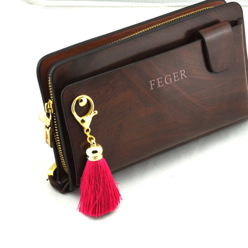 Silk Tassel Keychain Purse Charm Silk Tassel Keyring Gift Idea Etsy