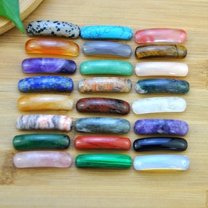 Natural Gemstone Bar Connectors for Jewelry Bracelet Making,DIY Bracelet Making Jewelry, Long Bar Connector,Gemstone Connector Bar