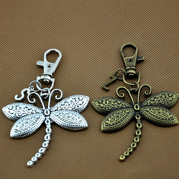 Dragonfly Keychain,tiny Dragonfly Key Ring,personalized Hand