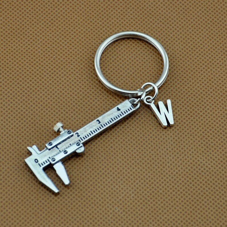 Vernier Caliper Keychain Caliper Keyring Ruler Keychain Personalized ...