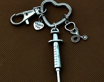 Medical Key Chain Nurse Keychain Doctor Key Fob ER Tech Gift 