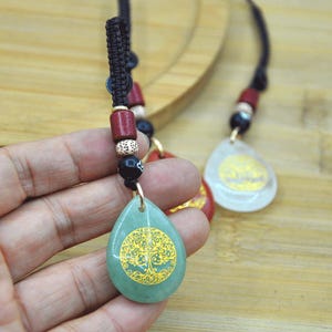 Porte-clés pendentif goutte de pierres précieuses naturelles arbre de vie fait main, pendentif cartable de voiture, cadeau d'anniversaire d'un ami, porte-clés bijoux faits main
