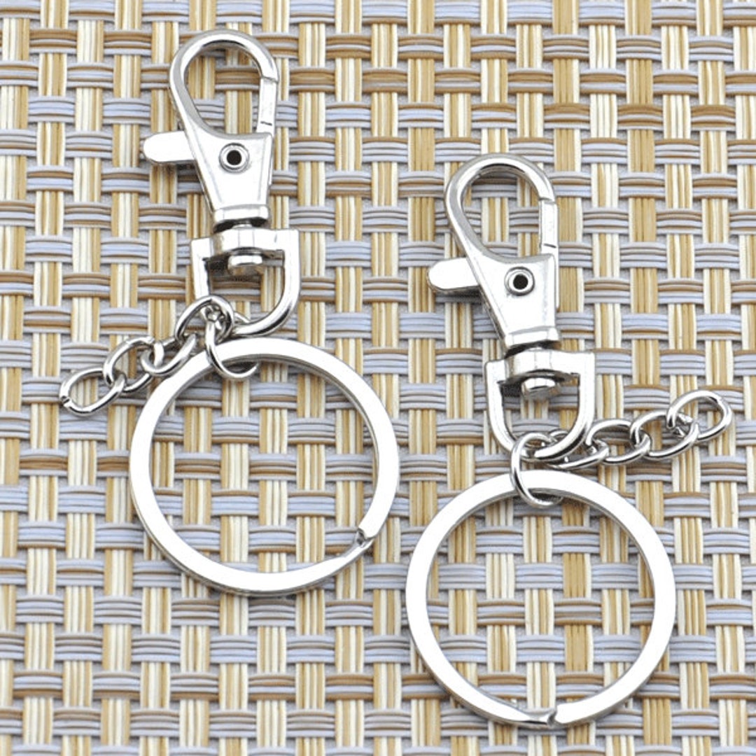 White K Key Ring,key Rings Key Chains With Swivel Connectors,tassel ...