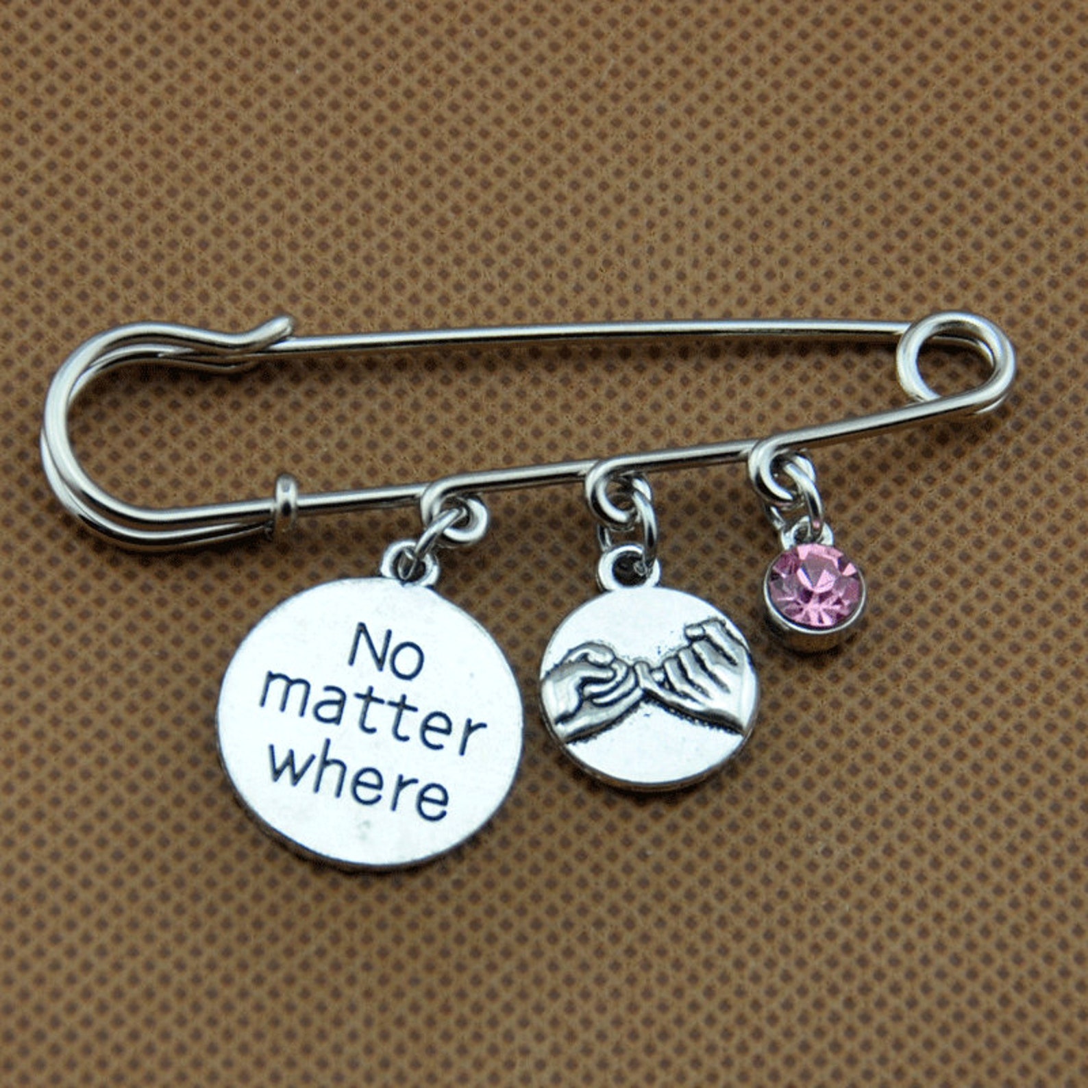 Friendship Gift Safety Pins Distance Safety Pins No Matter | Etsy