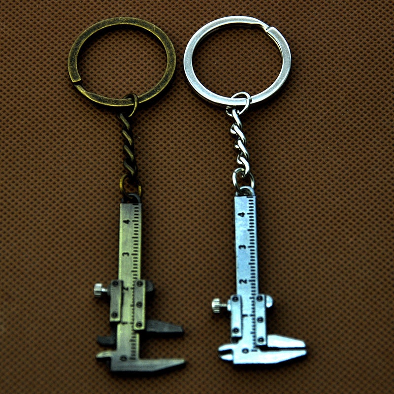 Vernier Caliper Keychain Caliper Keyring Ruler Keychain Etsy