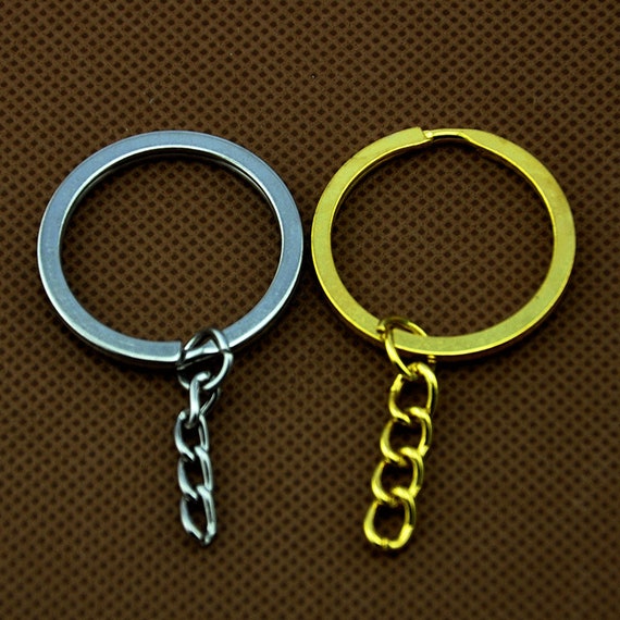 Keychain Ring Split Chain, Diy Stainless Steel Keychain