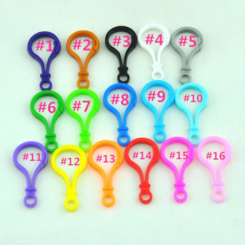 50mm Colorful Plastic Key Chains Plastic Key Chains & Bag Etsy