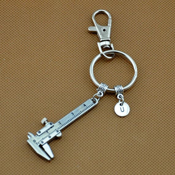 Vernier Caliper Keychain Caliper Keyring Ruler Keychain Etsy