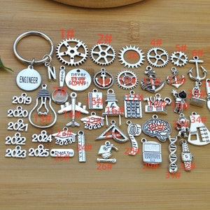 DESIGN A Keychain，Engineer Keychain,Chemical Engineering Graduation Gift Keychain,Gift for Mechanical Engineer Keychain，Backpack Charm