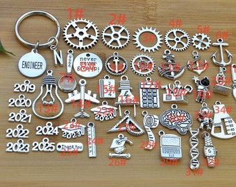 Engineer In Progress Keychain - Stainless Steel Graduation Gift For Engineering Students
