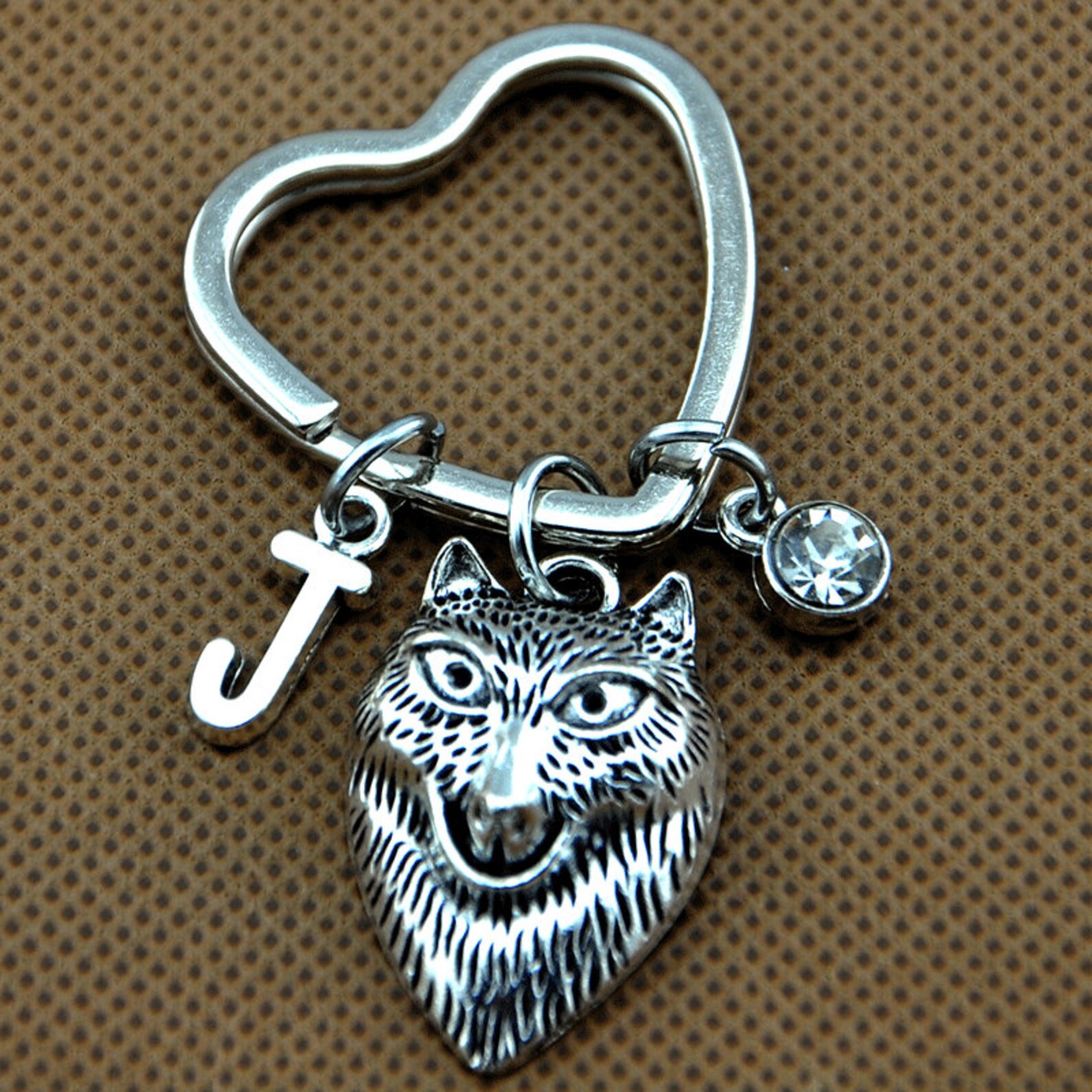 Wolf Keychain Wolf Charm Wolf Key Chain Pet Play Furry Etsy