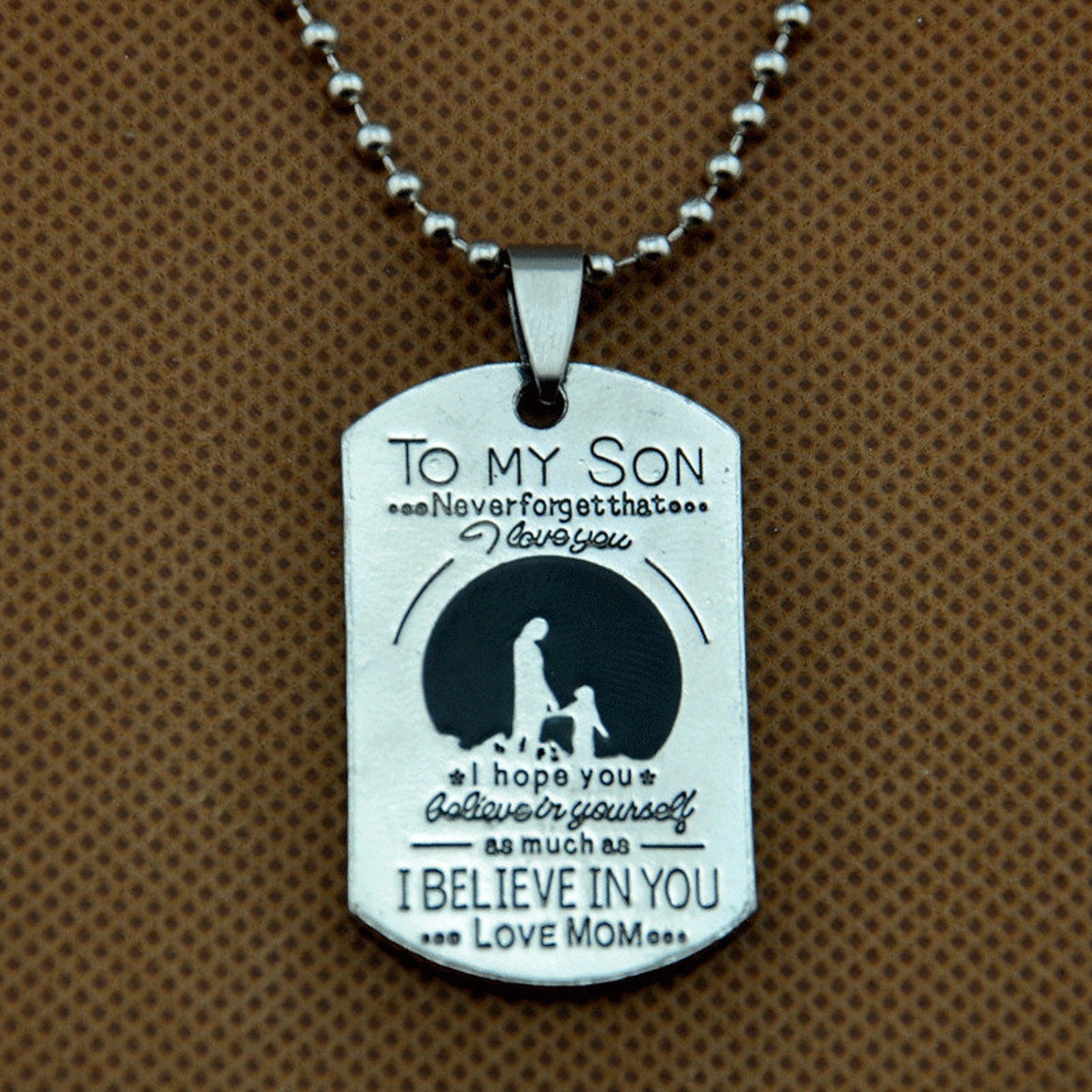 Pour mon fils cadeaux collier à mon fils à mon fils damour Etsy France