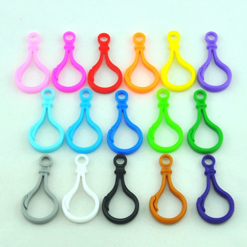 50mm Colorful Plastic Key Chains Plastic Key Chains & Bag Etsy