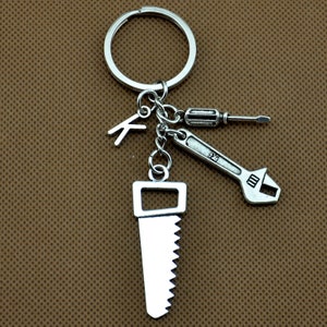 Tools Key Chain,Handyman KeychainDaddy&#39;s gift,Father keychain,Handyman&#39;s gift wrench key ring,carpenter, handyman Gif