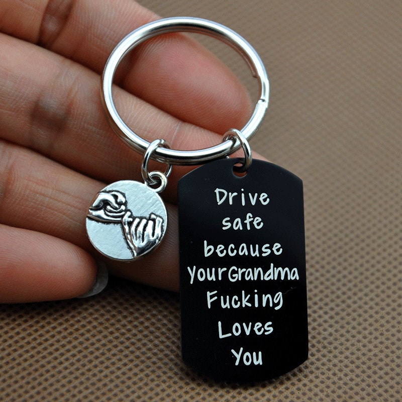 Swear Key Rings Pinkie Swear Key Ring,new Driver Keychain, Keychain to Grandson From ...