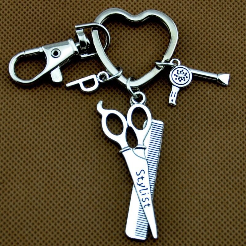 Scissors keychain hairstylist jewelry hairdresser jewelry Etsy