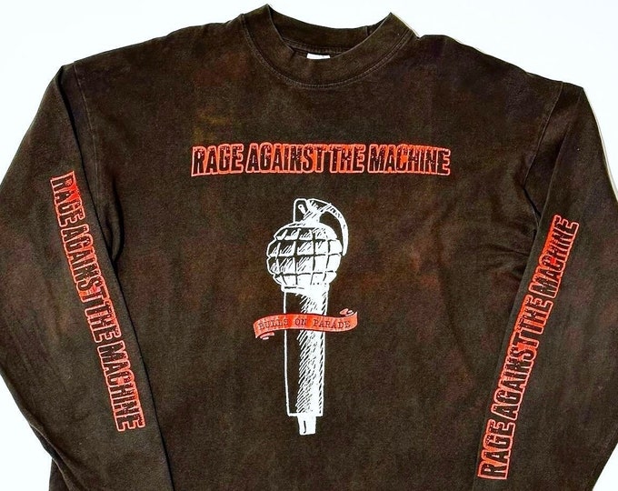 Vintage Rage Against The Machine Bulls On Parade Long Sleeve Size XL 1996