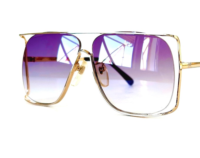 Vintage Tura 403 Sunglasses Including Genuine Leather Case Made in Japan in the 1980s