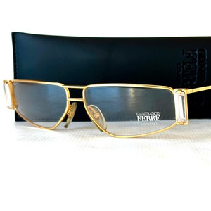 vintage Gianfranco Ferre GFF 24 Brille New Old Stock Made in Italy in den 1980er Jahren
