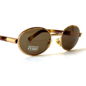 Vintage Gianfranco Ferre GFF 435 Sonnenbrille New Old Stock Gemaakt in Italië in de jaren 1980er Jahren