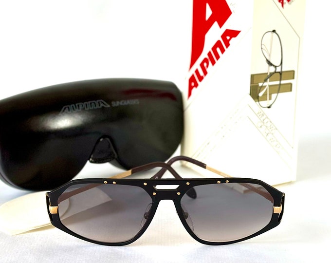 Vintage Alpina M1 / A50 Sonnenbrille New Old Stock Full Set Made in Germany in 1991