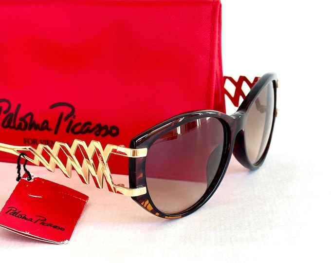 Vintage Paloma Picasso 3812 Sunglasses Including Original Case New Old Stock Made in Germany in the 1990s