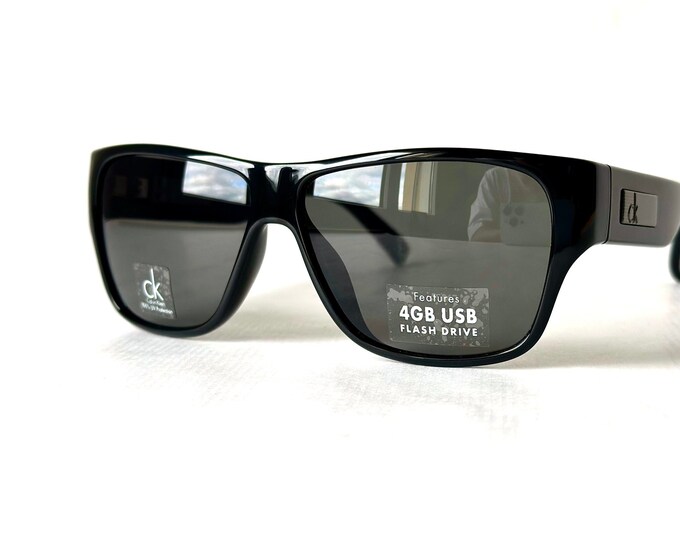 Vintage Calvin Klein 3084S USB Sunglasses Including 4GB Flash Drive New Old Stock Made in Italy