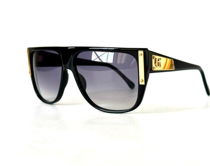 Vintage Emmanuelle Khanh Sport Optique 11190 Sonnenbrille 22k Gold New Old Stock Made in France in den 1980er Jahren