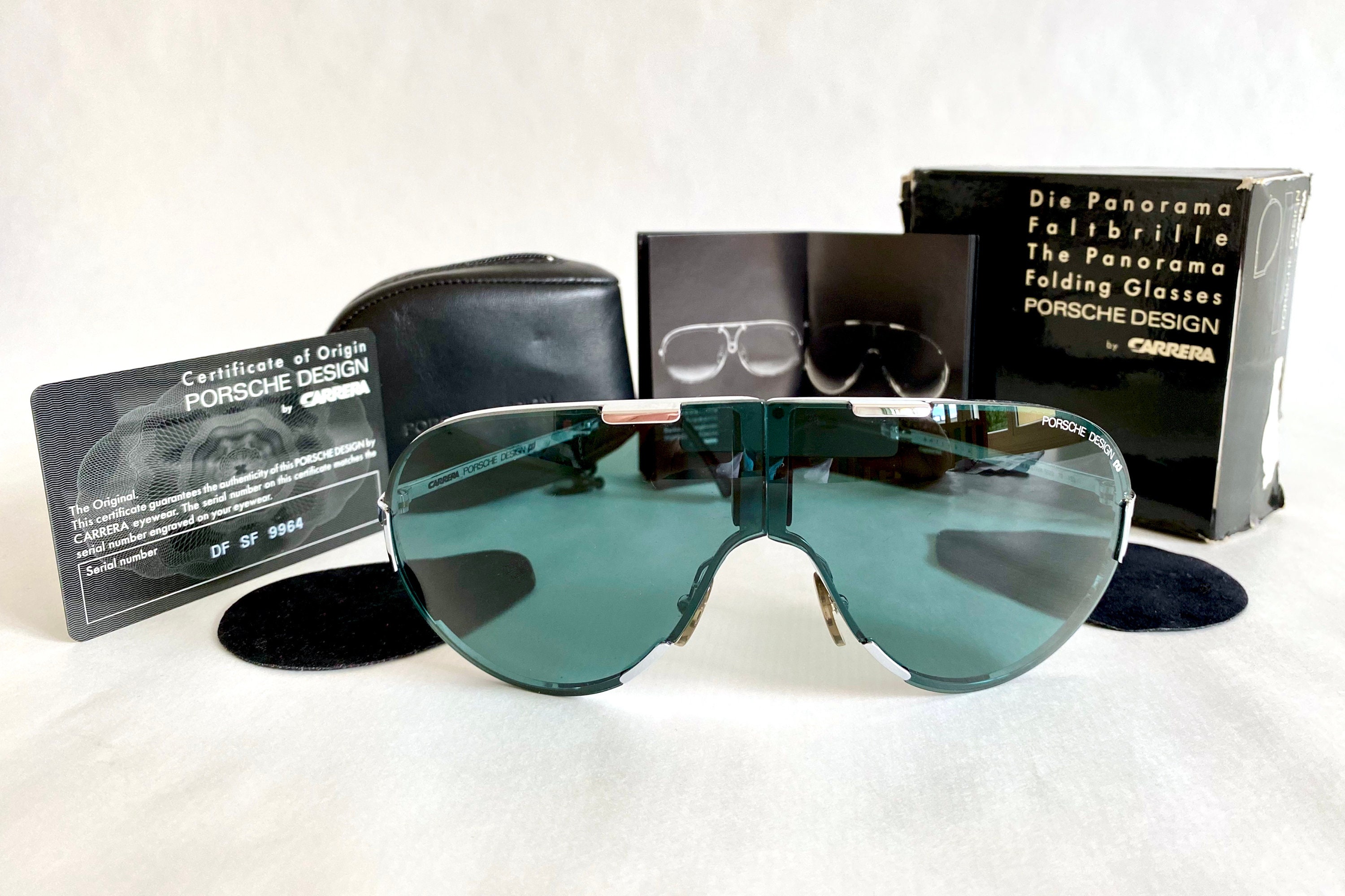 Vintage Porsche Design by Carrera 5629 70 Folding Shield Sunglasses – Full  Set – New Old Stock