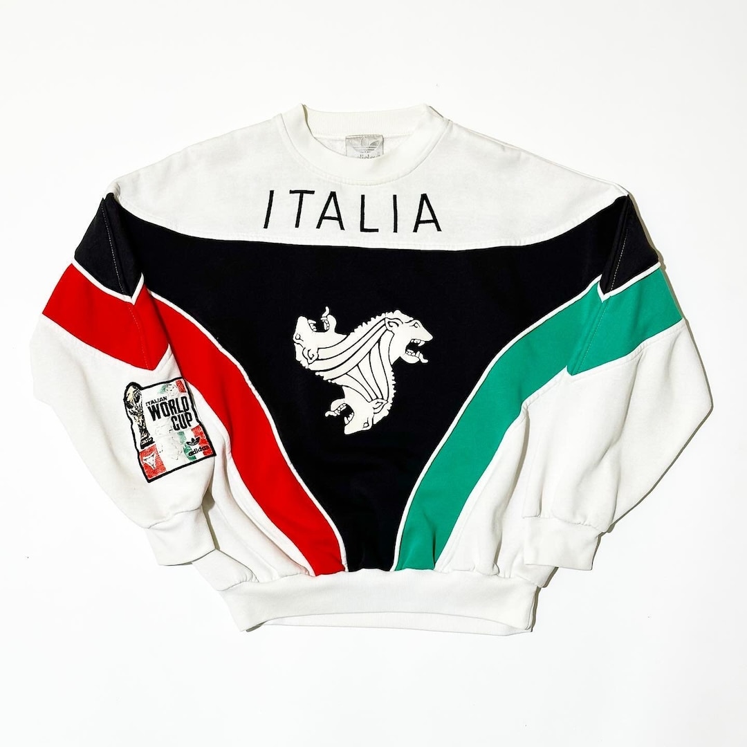 Vintage Adidas Coppa Del Mondo Italia 90 Sweatshirt Size M Made in Singapore in 1989 Etsy Canada