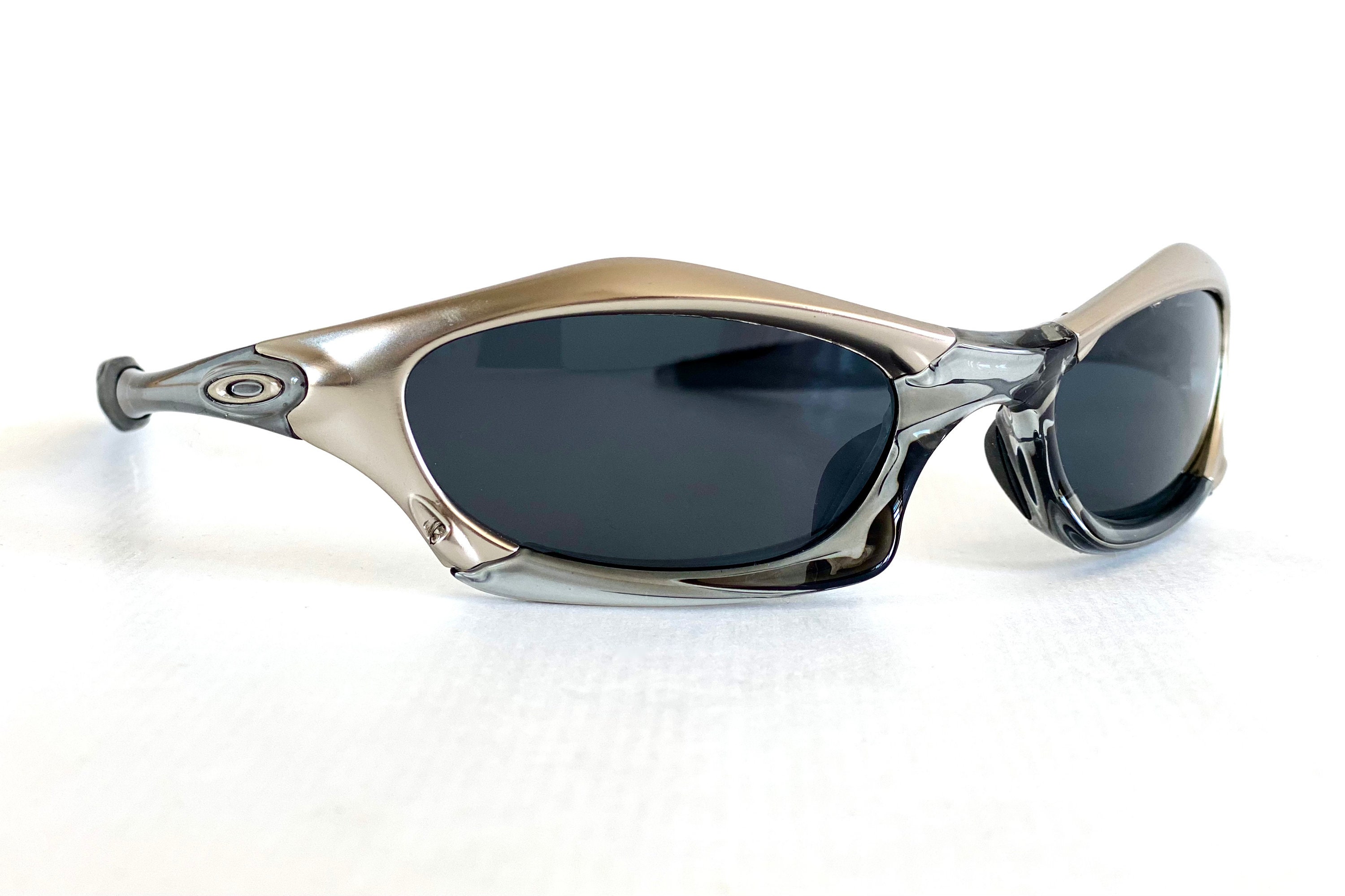 Vintage 2002 Oakley Splice FMJ Crystal Black Sunglasses New Old Stock ...