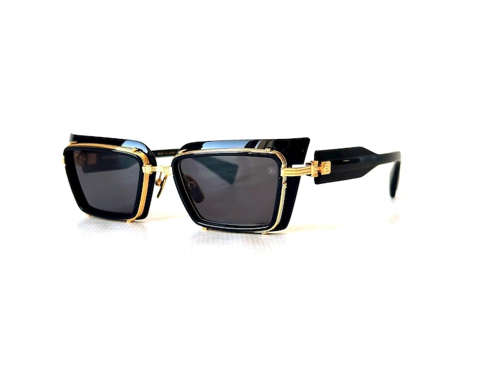 Balmain Admirable BPS Sunglasses by Olivier Rousteing New Old Stock Full Set Made in Japan by Akoni