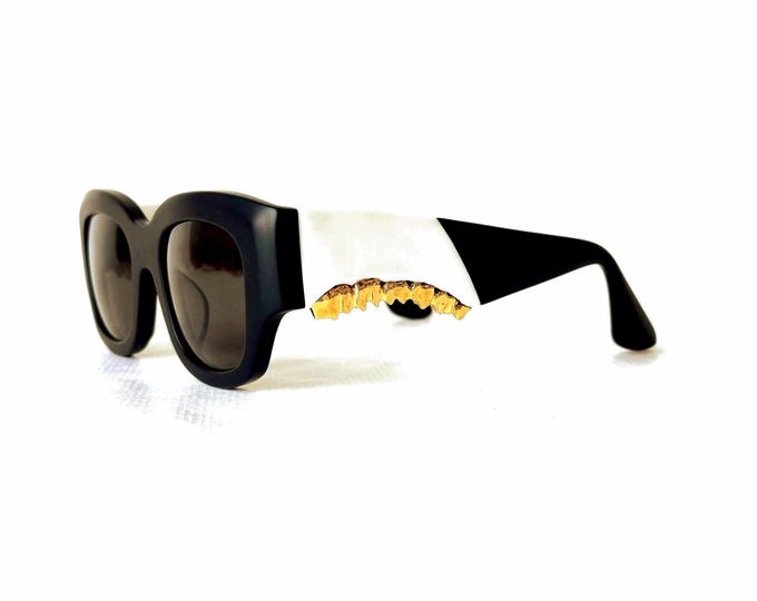 Montague x Gentle Monster Heiress Goldene Sonnenbrille New Old Stock Full Set