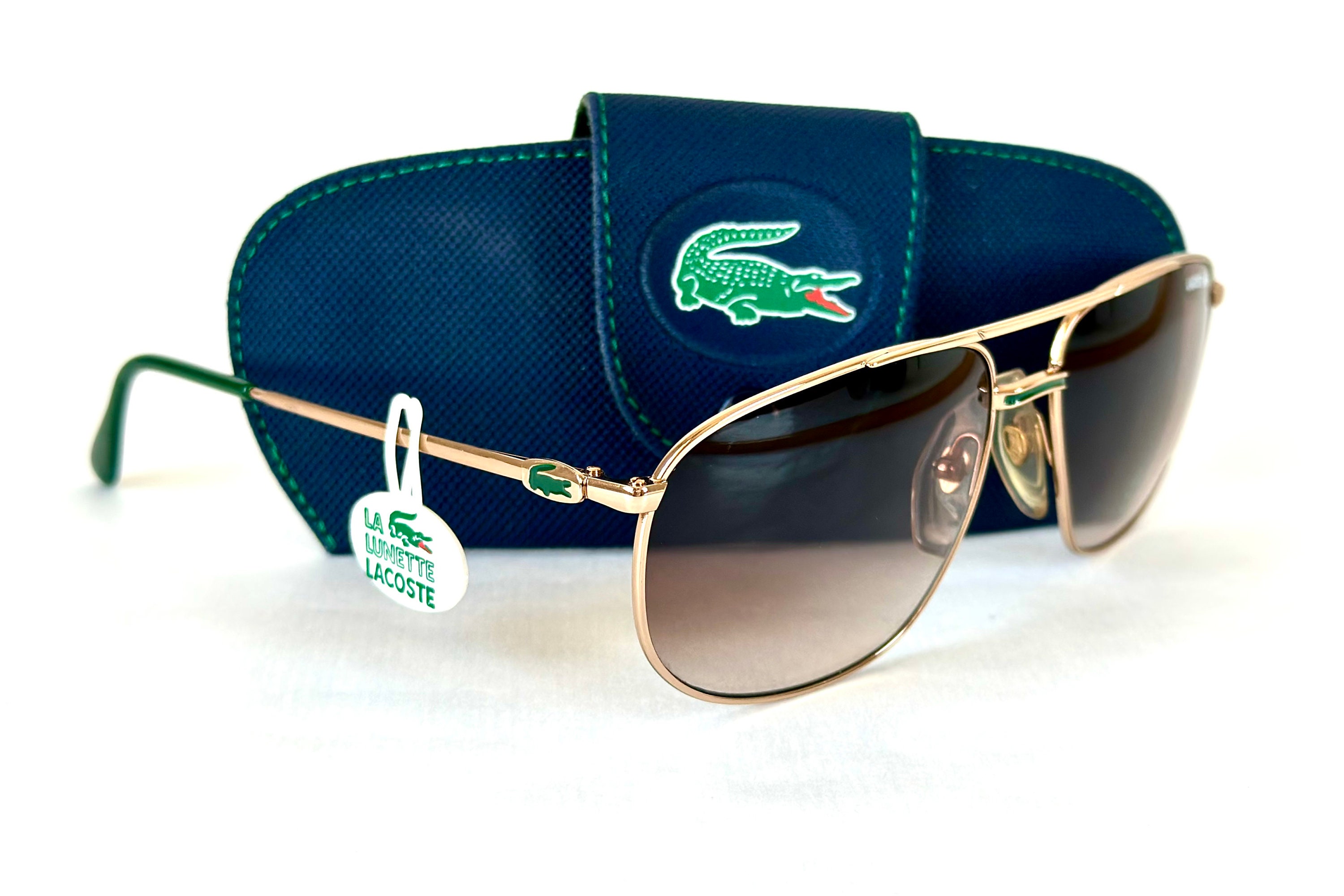 Vintage Lacoste 121 Sunglasses New Old Stock Including Lacoste Case