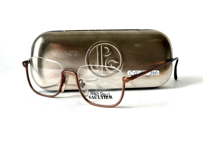 Vintage Jean Paul GAULTIER 55 7161 Sunglasses New Old Stock Including Case Made in Japan in the 1980s