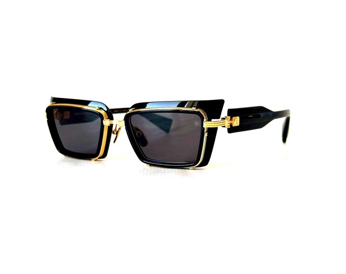 Balmain Admirable BPS Sunglasses by Olivier Rousteing New Old Stock Full Set Made in Japan by Akoni