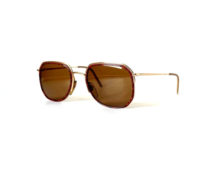 Vintage Lux de Morez Sunglasses: Lunil Tortoiseshell Acetate, Gold Frame, Made in France