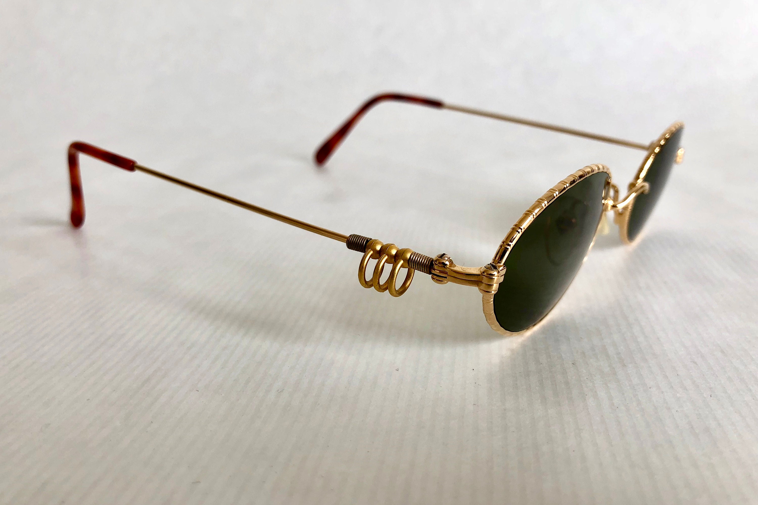 22K Gold Jean Paul GAULTIER 55 - 5101 Vintage Sunglasses New Unworn ...