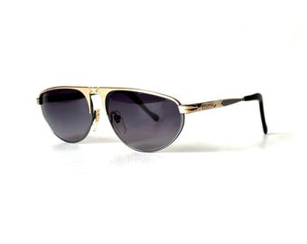 Vintage 1980er Machiavelli Pure Titanium 8-40 Sonnenbrille Made in Japan New Old Stock