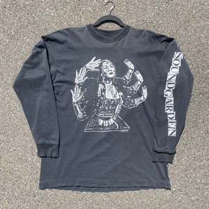 【oan】Carrie Soundgarden Long Sleeve T-shirt Vintage 1994 Soundgarden Superunknown Kali the Goddess of